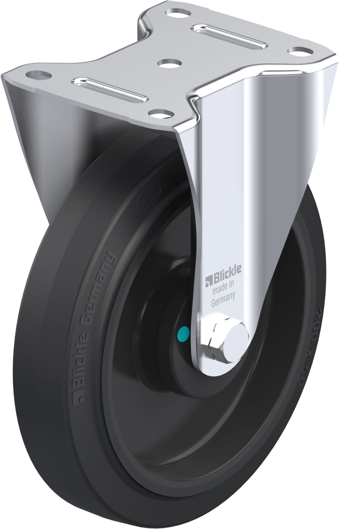 Bockrolle B-POEV 200KAD, Ø 200 mm, max. 400 kg, hochwertiges Polyamid 6