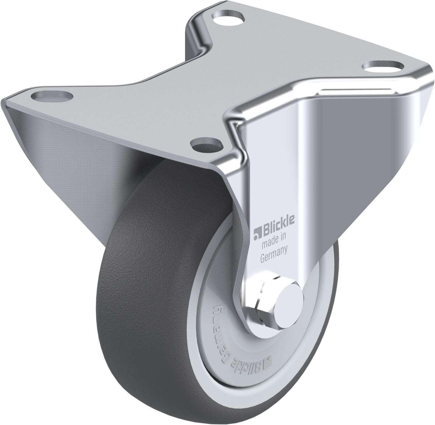 Bockrolle B-PATH 80KF, Ø 80 mm, max. 150 kg, hochwertiges Polyamid 6