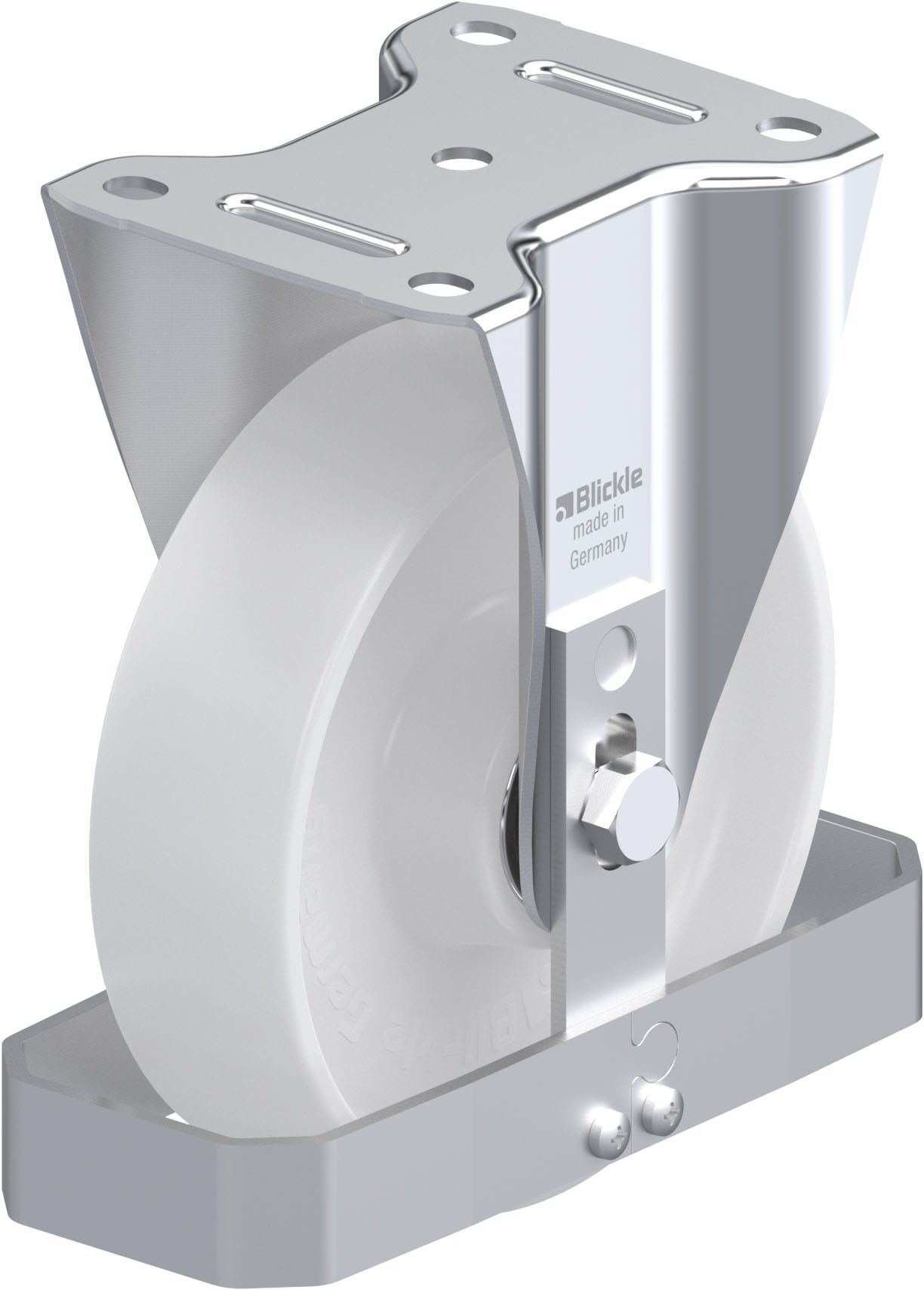 Bockrolle B-PO 175K-FS, Ø 175 mm, max. 400 kg, hochwertiges Polyamid 6