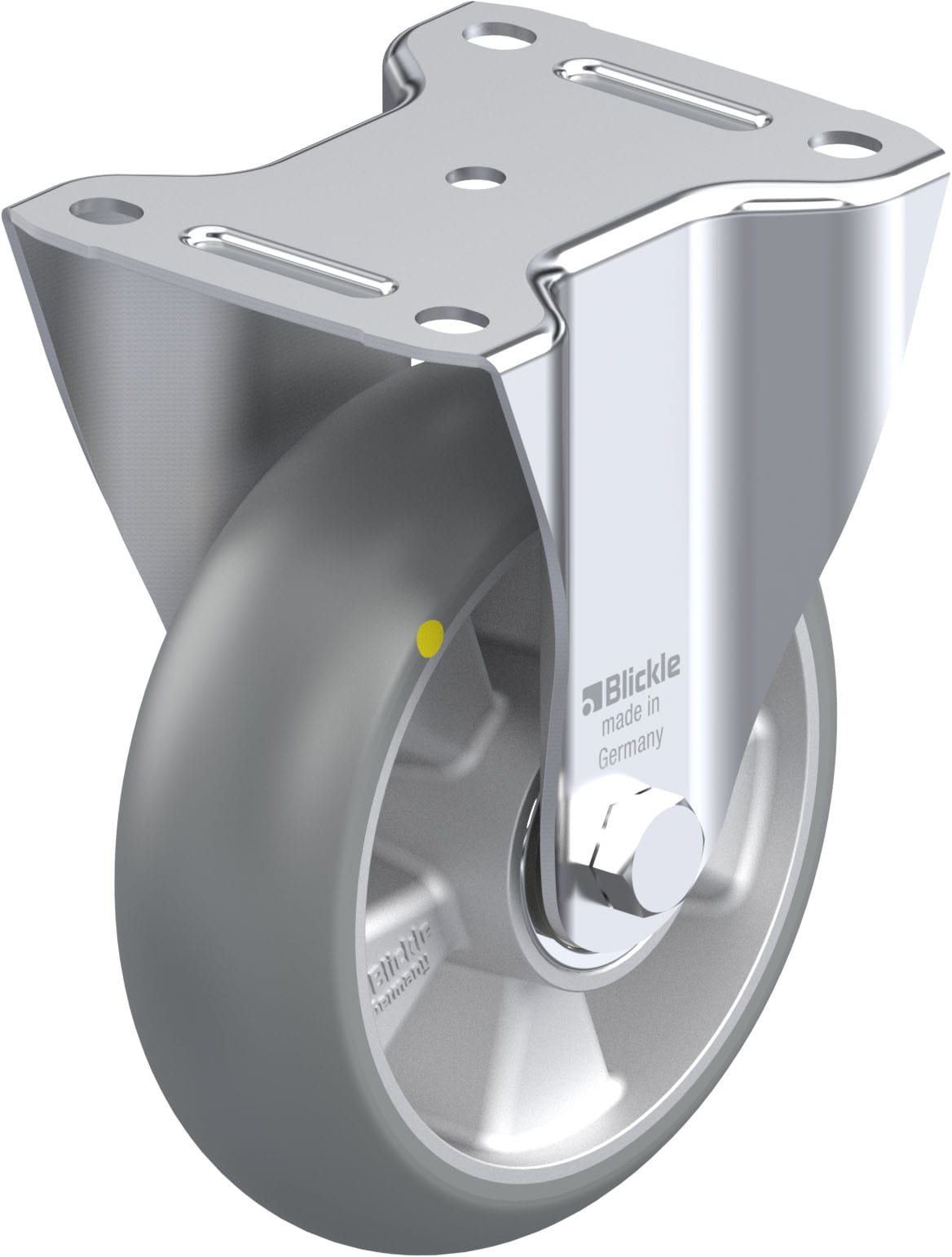 Bockrolle B-ALTH 160K-AS-CO, Ø 160 mm, max. 400 kg, Aluminium-Druckguss