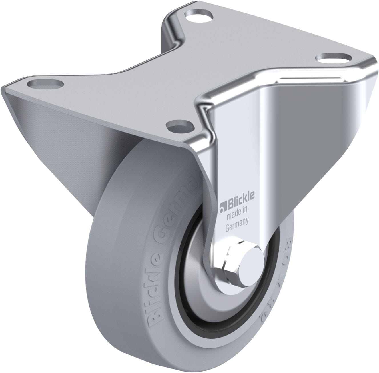 Bockrolle B-POEV 80G-SG-FA, Ø 80 mm, max. 140 kg, hochwertiges Polyamid 6
