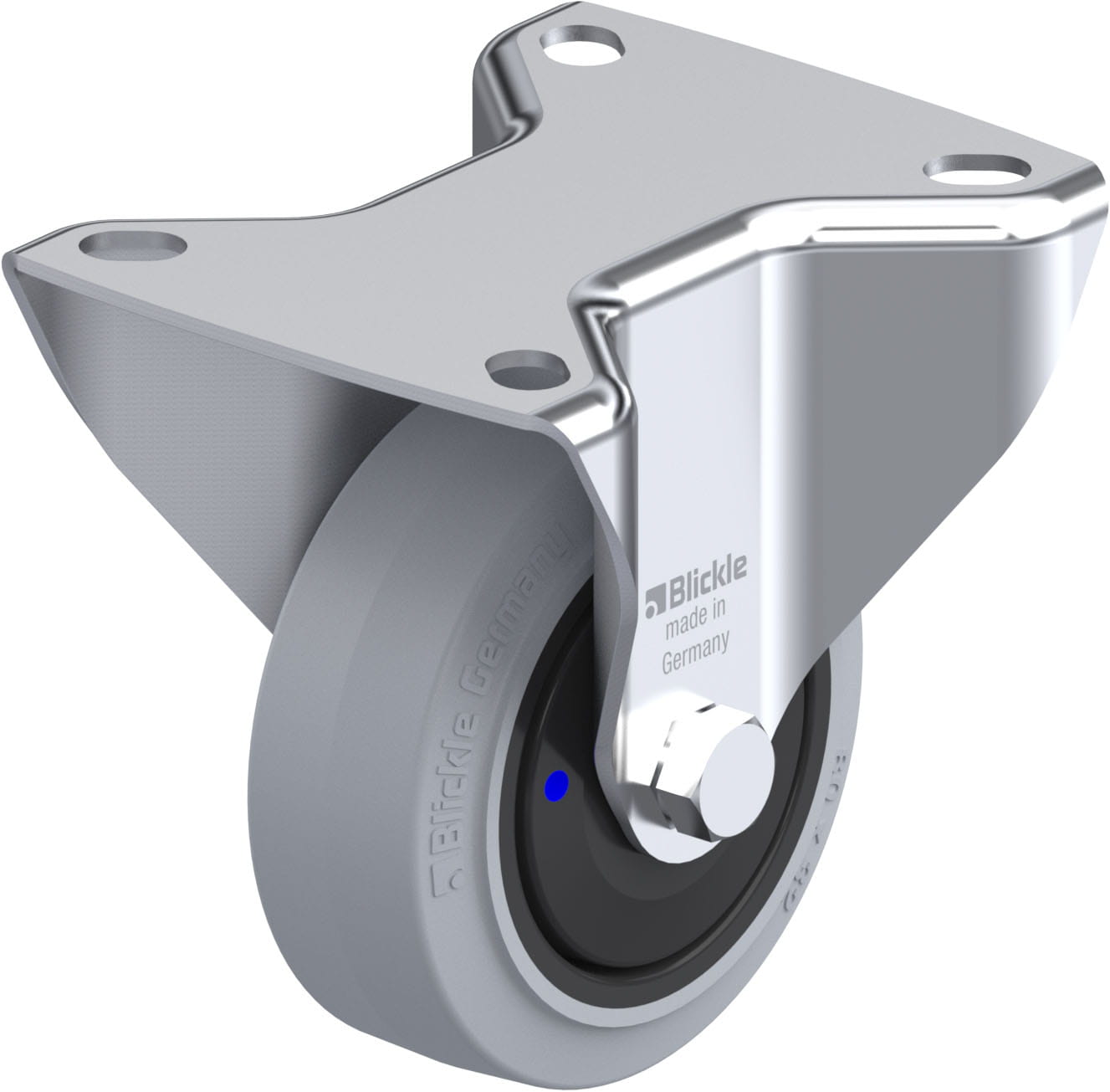 Bockrolle B-POEV 80XKF-SG, Ø 80 mm, max. 140 kg, hochwertiges Polyamid 6