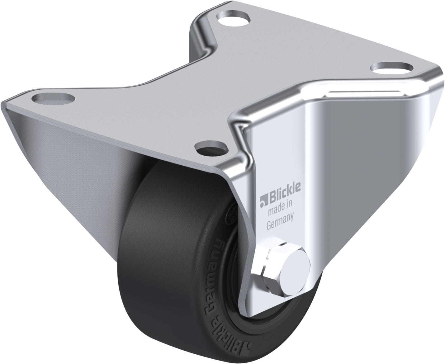 Bockrolle B-POEV 60KF, Ø 60 mm, max. 120 kg, hochwertiges Polyamid 6