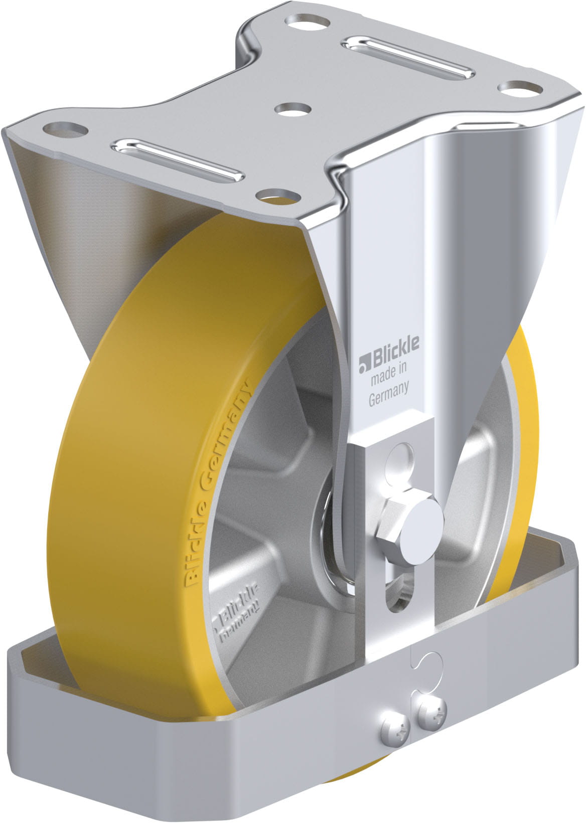 Bockrolle B-ALTH 160K-FS, Ø 160 mm, max. 400 kg, Aluminium-Druckguss