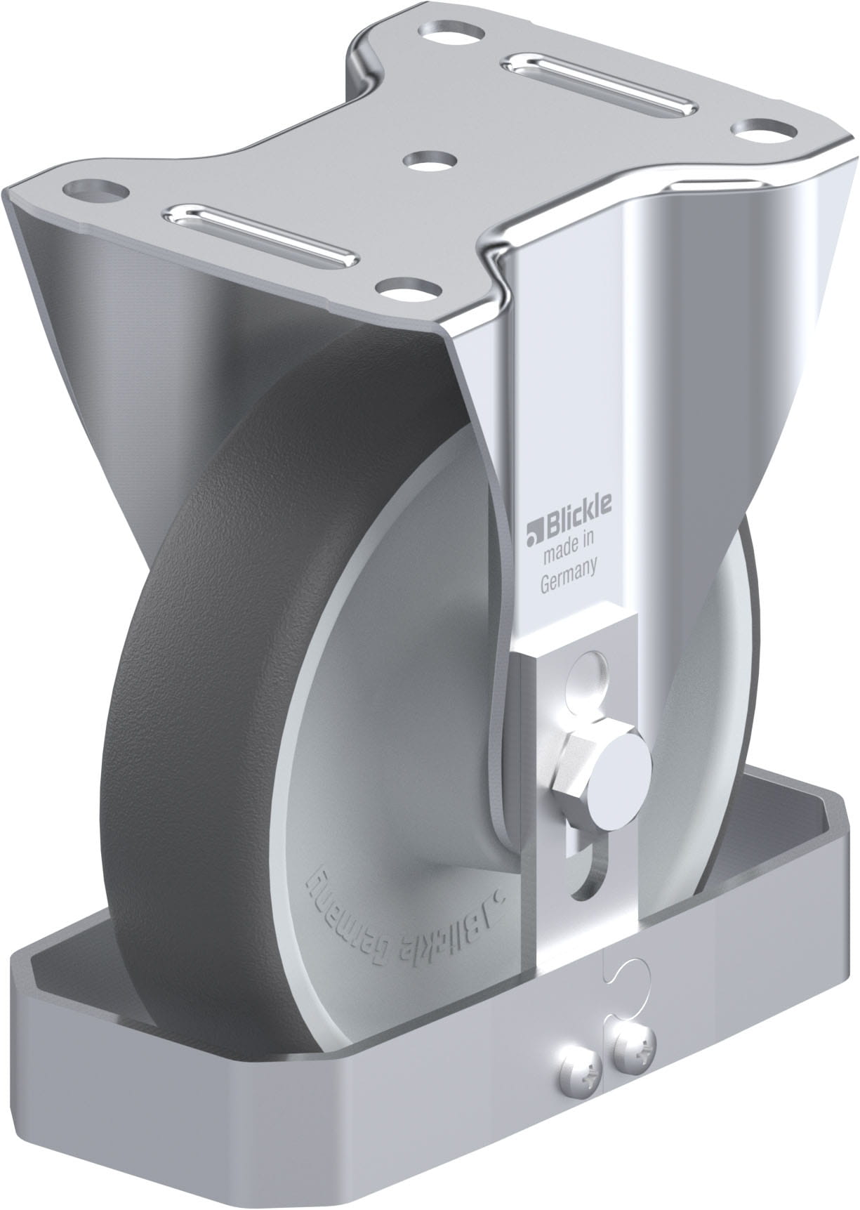 Bockrolle B-PATH 160R-FS, Ø 160 mm, max. 400 kg, hochwertiges Polyamid 6