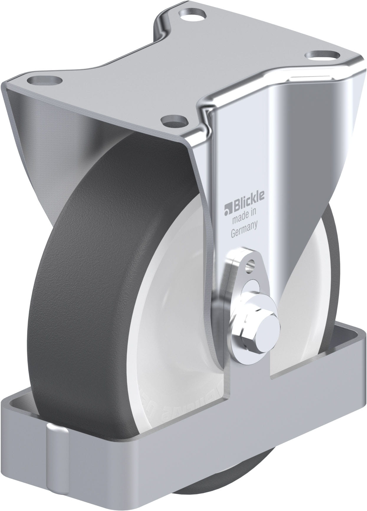 Bockrolle B-POTH 125R-FS, Ø 125 mm, max. 250 kg, hochwertiges Polyamid 6