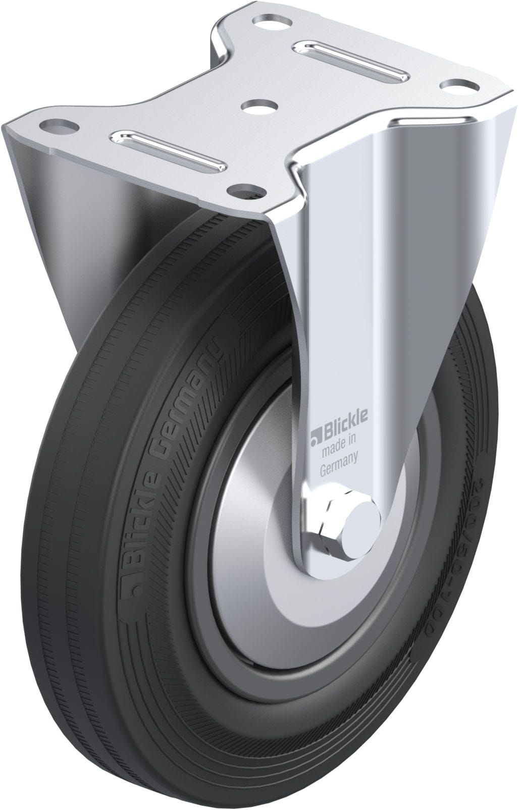 Bockrolle B-VPP 200G-FA, Ø 200 mm, max. 205 kg, hochwertiges Polypropylen