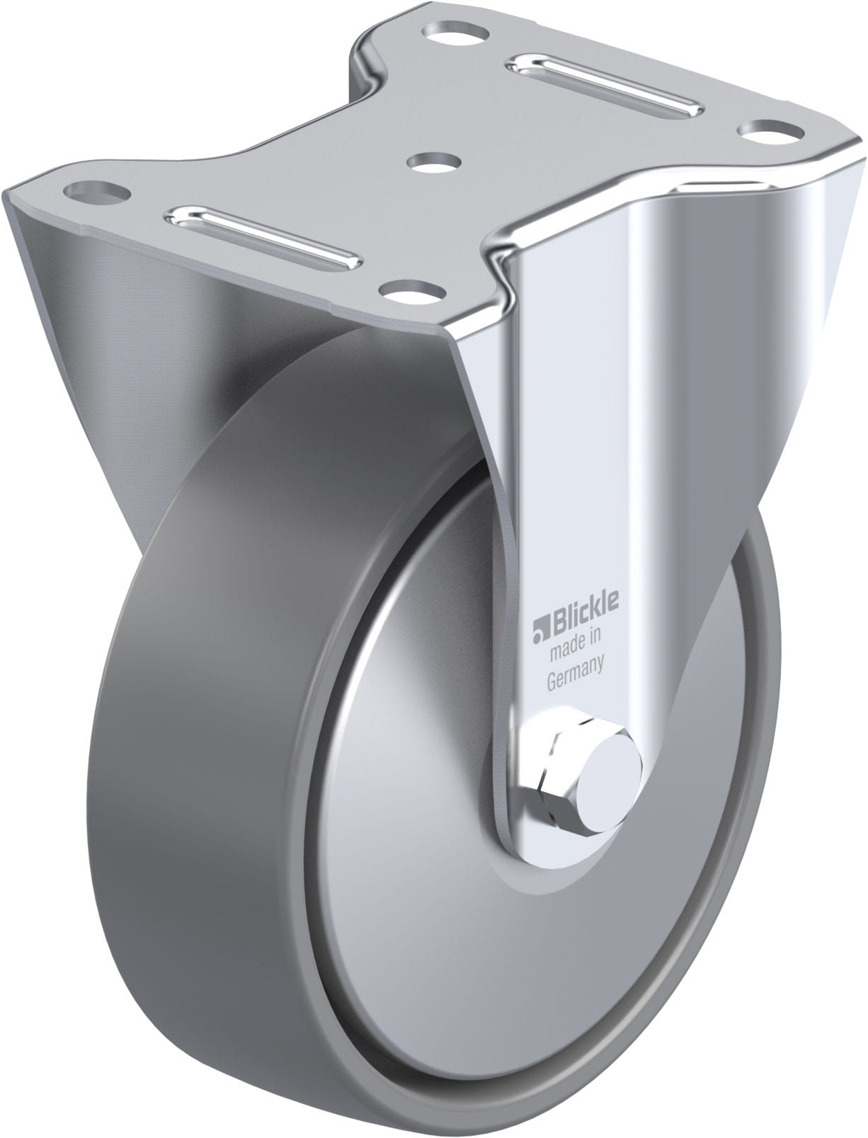 Bockrolle B-PO 150G-ELS-FA, Ø 150 mm, max. 400 kg, hochwertiges Polyamid 6