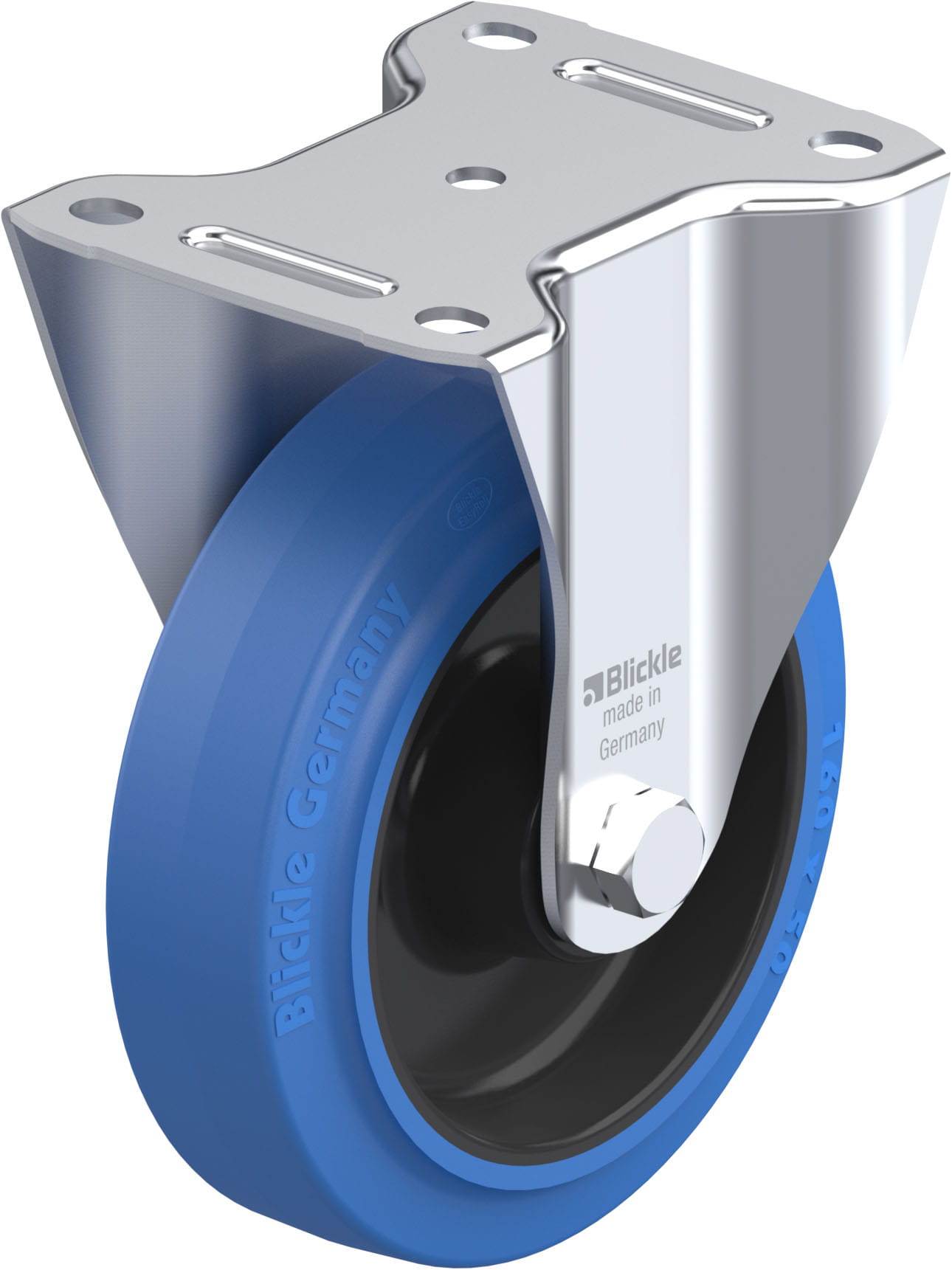 Bockrolle B-POEV 160R-SB, Ø 160 mm, max. 400 kg, hochwertiges Polyamid 6