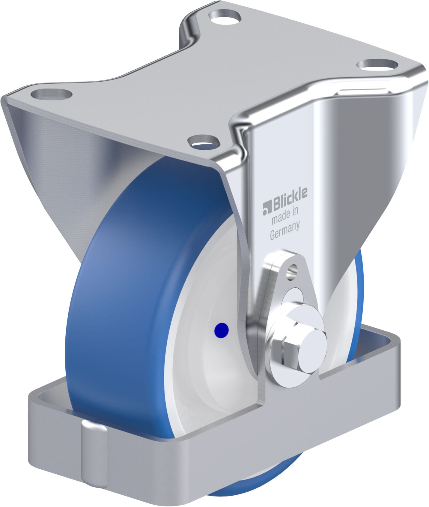 Bockrolle B-POTHS 100XKA-FS, Ø 100 mm, max. 200 kg, hochwertiges Polyamid 6
