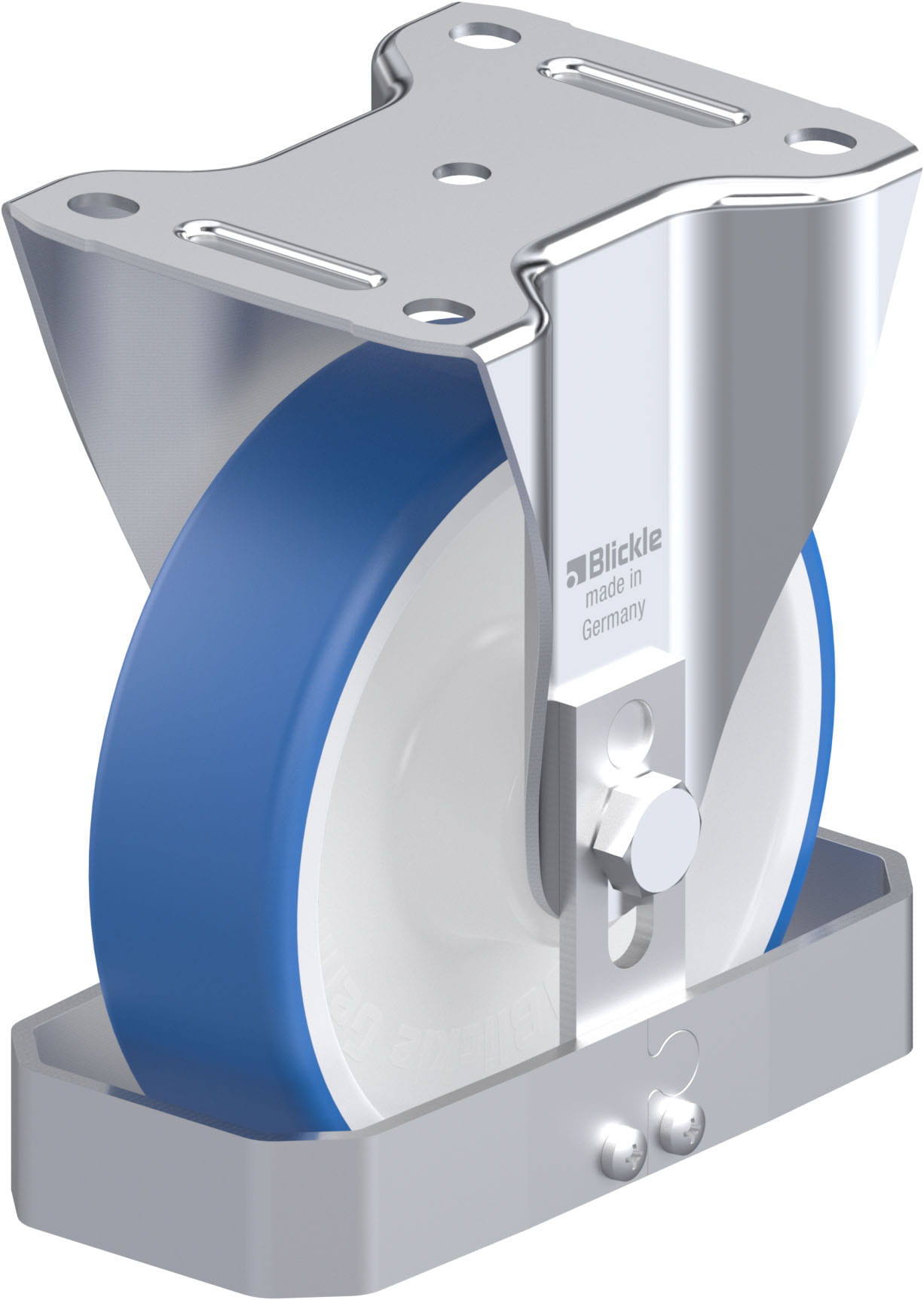 Bockrolle B-POTHS 160R-FS, Ø 160 mm, max. 400 kg, hochwertiges Polyamid 6