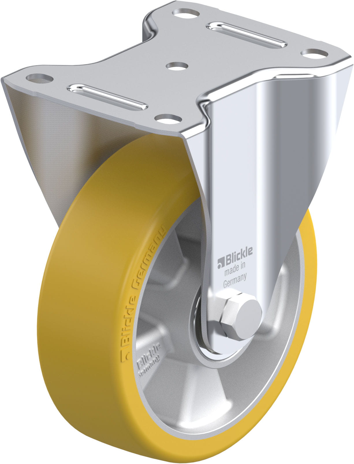 Bockrolle B-ALTH 150K, Ø 150 mm, max. 400 kg, Aluminium-Druckguss