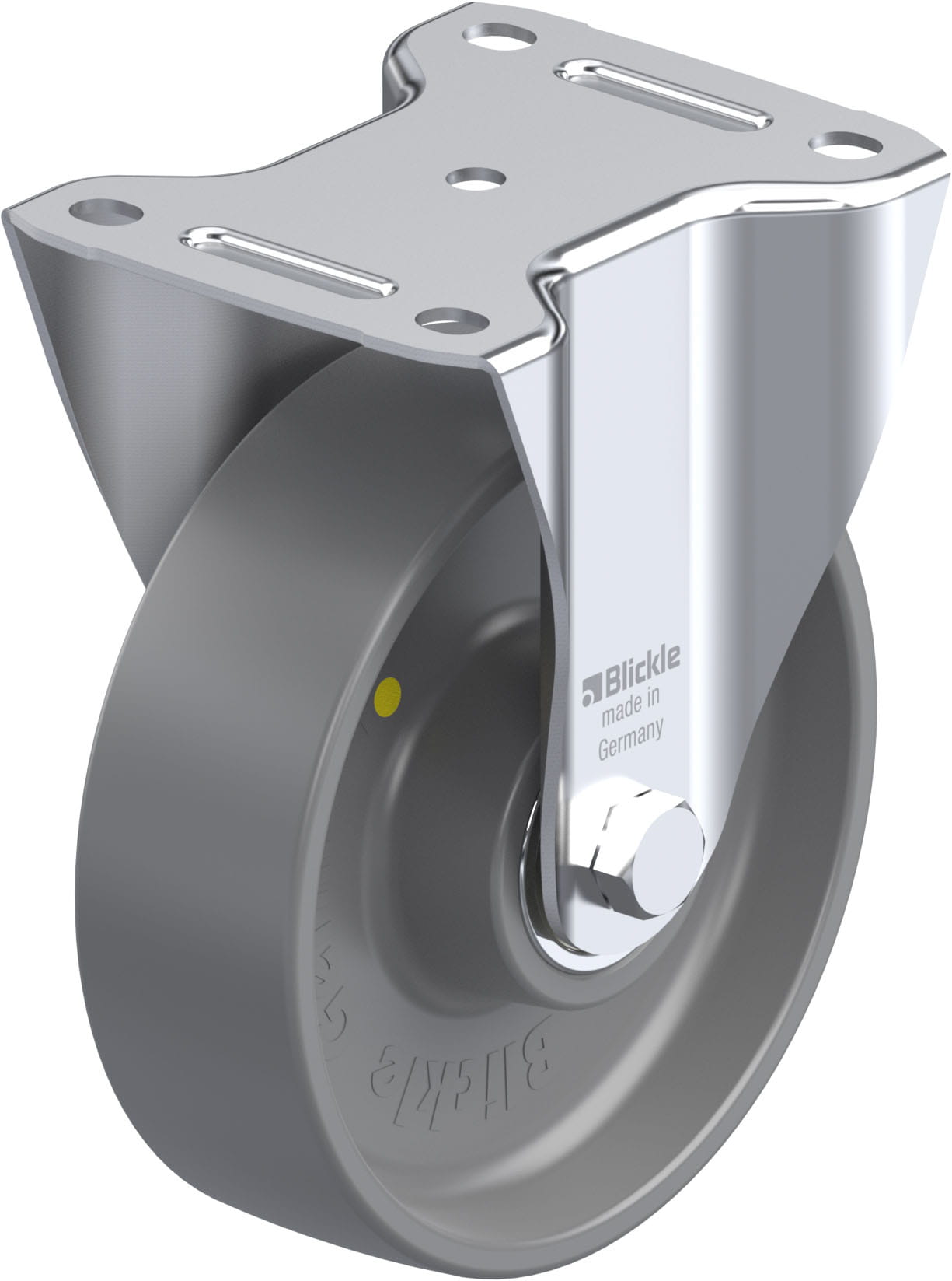 Bockrolle B-PO 160K-ELS, Ø 160 mm, max. 400 kg, hochwertiges Polyamid 6