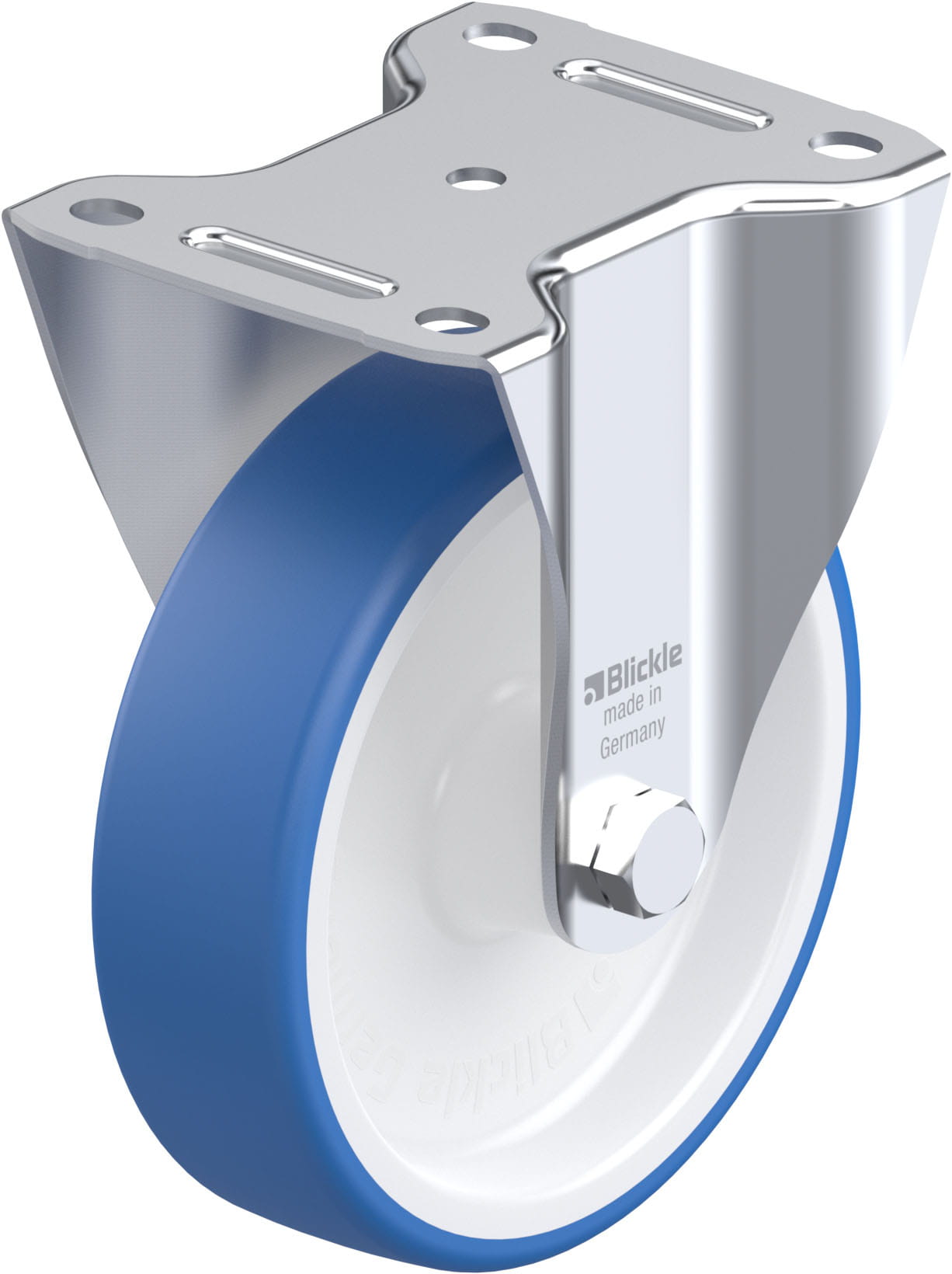 Bockrolle B-POTHS 160G, Ø 160 mm, max. 400 kg, hochwertiges Polyamid 6