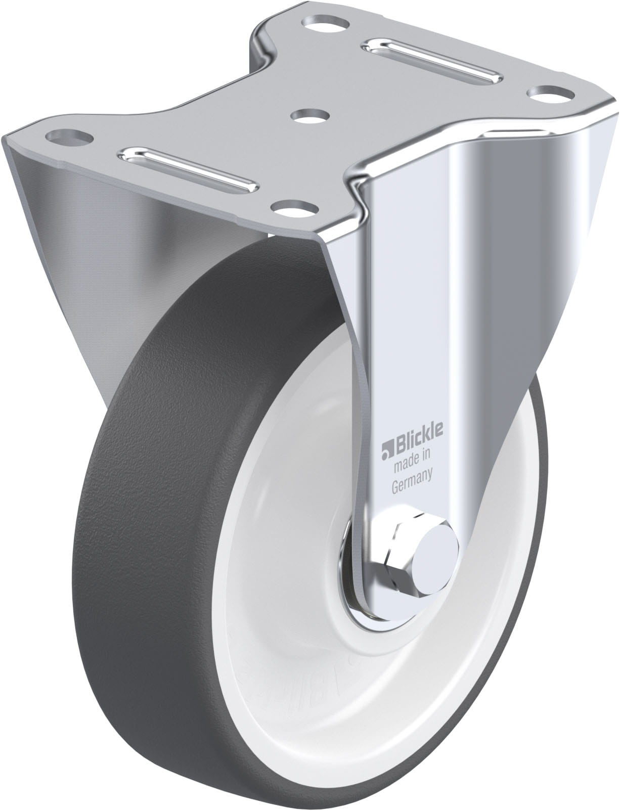 Bockrolle B-POTH 150K, Ø 150 mm, max. 400 kg, hochwertiges Polyamid 6