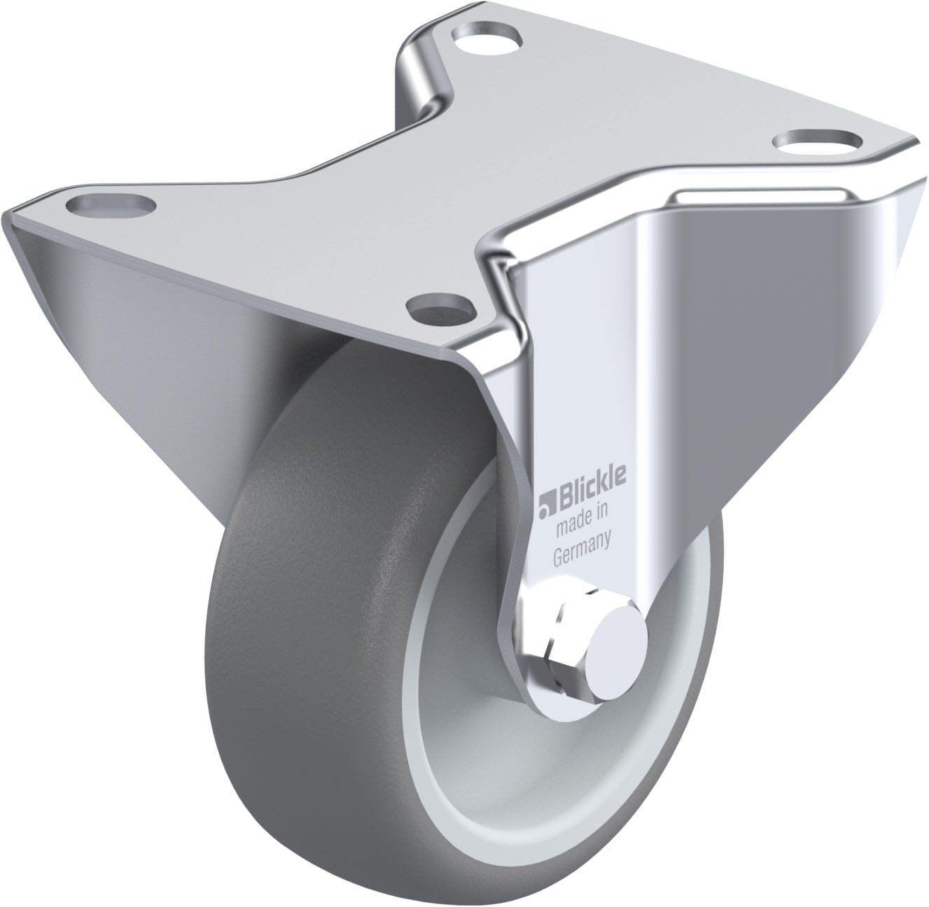 Bockrolle B-TPA 80G, Ø 80 mm, max. 100 kg, hochwertiges Polypropylen