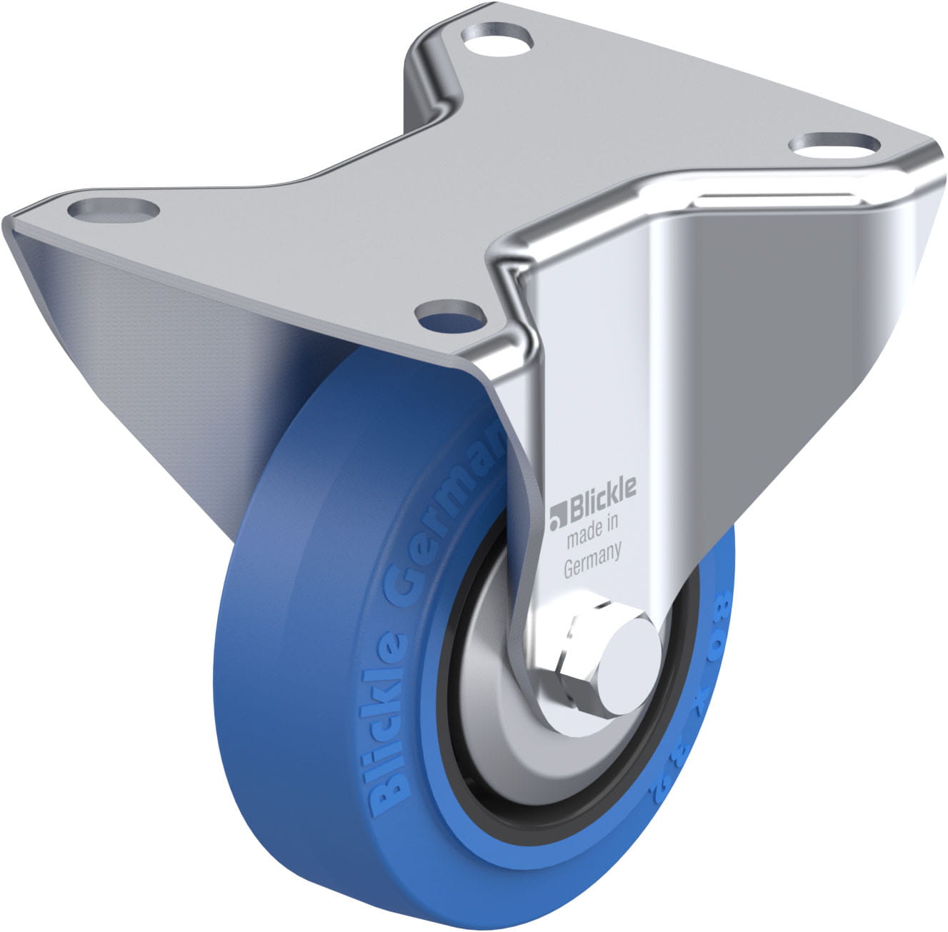 Bockrolle B-POEV 80XR-SB-FA, Ø 80 mm, max. 140 kg, hochwertiges Polyamid 6