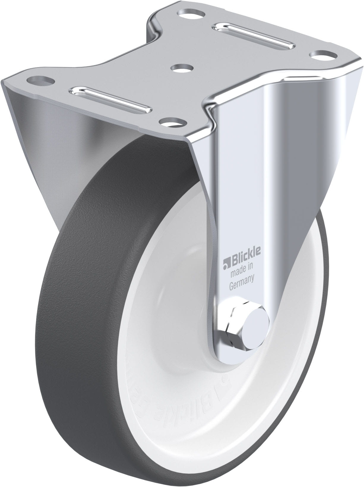Bockrolle B-POTH 160R, Ø 160 mm, max. 400 kg, hochwertiges Polyamid 6