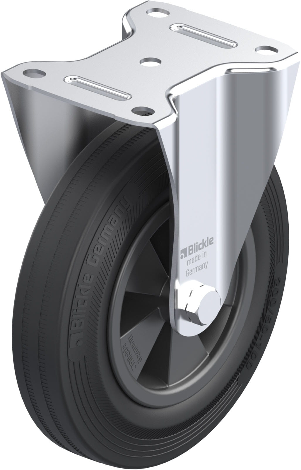 Bockrolle B-VPP 200G, Ø 200 mm, max. 205 kg, hochwertiges Polypropylen