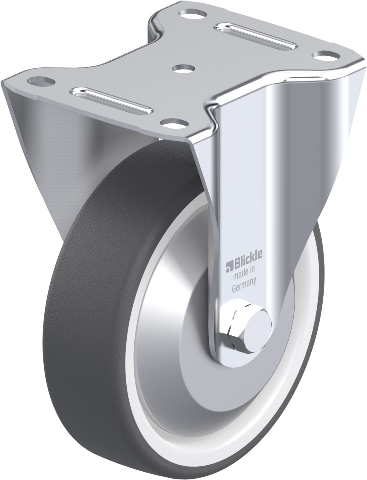 Bockrolle B-POTH 150G-FA, Ø 150 mm, max. 400 kg, hochwertiges Polyamid 6