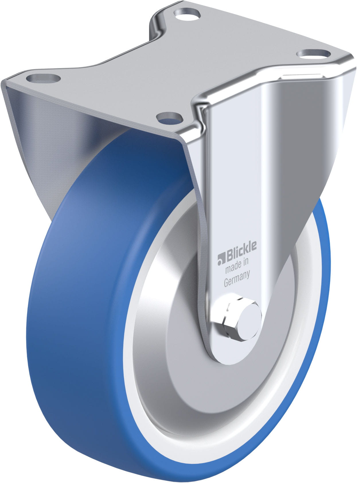 Bockrolle B-POTHS 125KA-FA, Ø 125 mm, max. 250 kg, hochwertiges Polyamid 6
