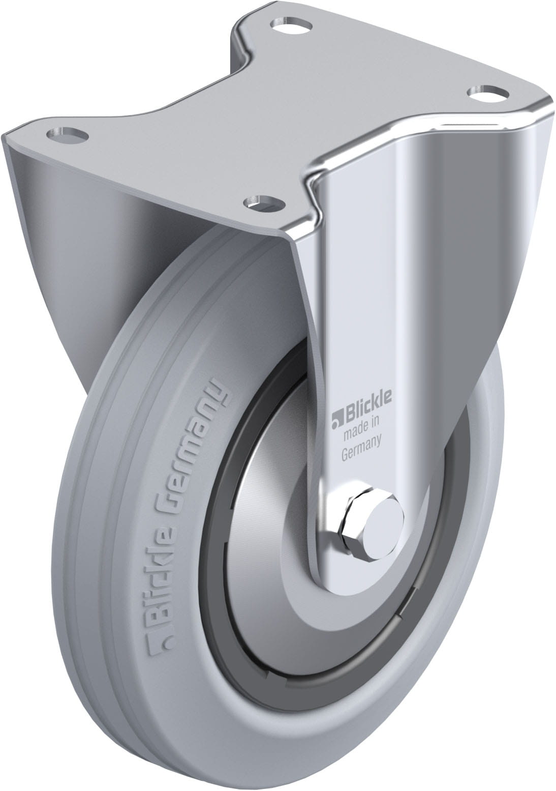 Bockrolle B-VPP 180G-SG-FA, Ø 180 mm, max. 170 kg, hochwertiges Polypropylen