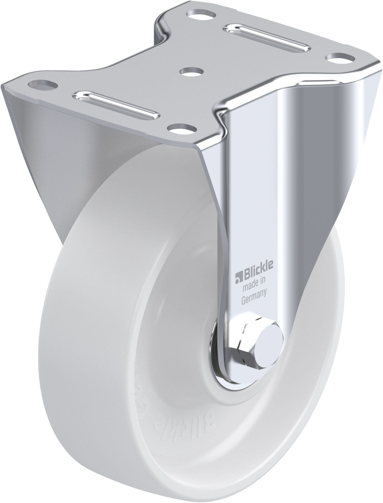Bockrolle B-PO 150K, Ø 150 mm, max. 400 kg, hochwertiges Polyamid 6