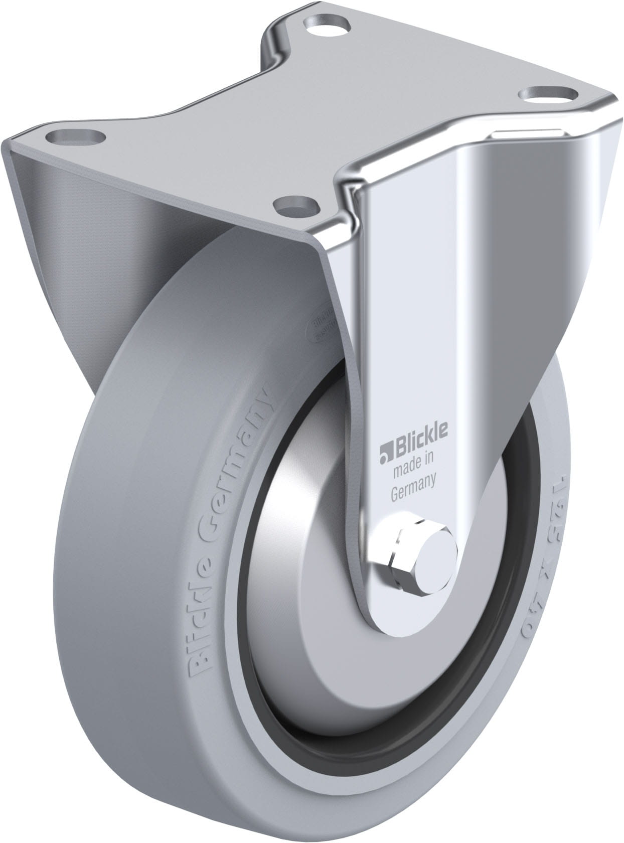 Bockrolle B-POEV 125KAD-SG-FA, Ø 125 mm, max. 250 kg, hochwertiges Polyamid 6