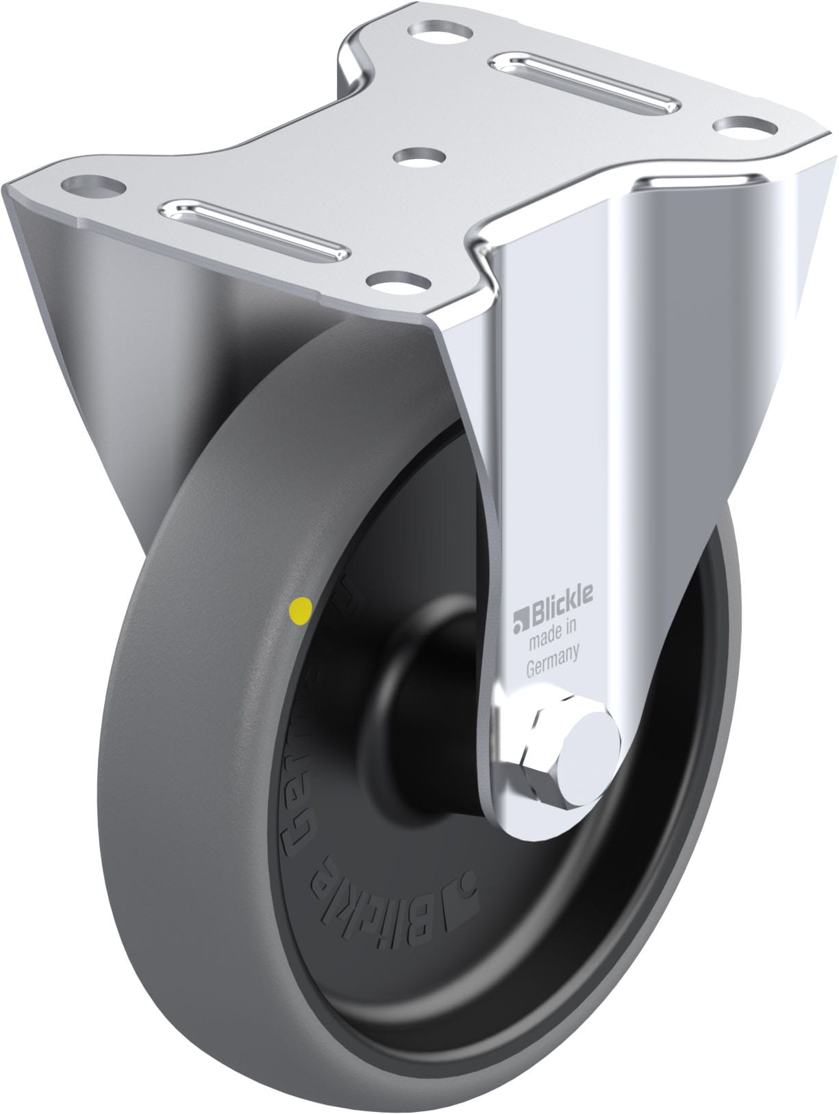 Bockrolle B-TPA 160G-ELS, Ø 160 mm, max. 130 kg, hochwertiges Polypropylen