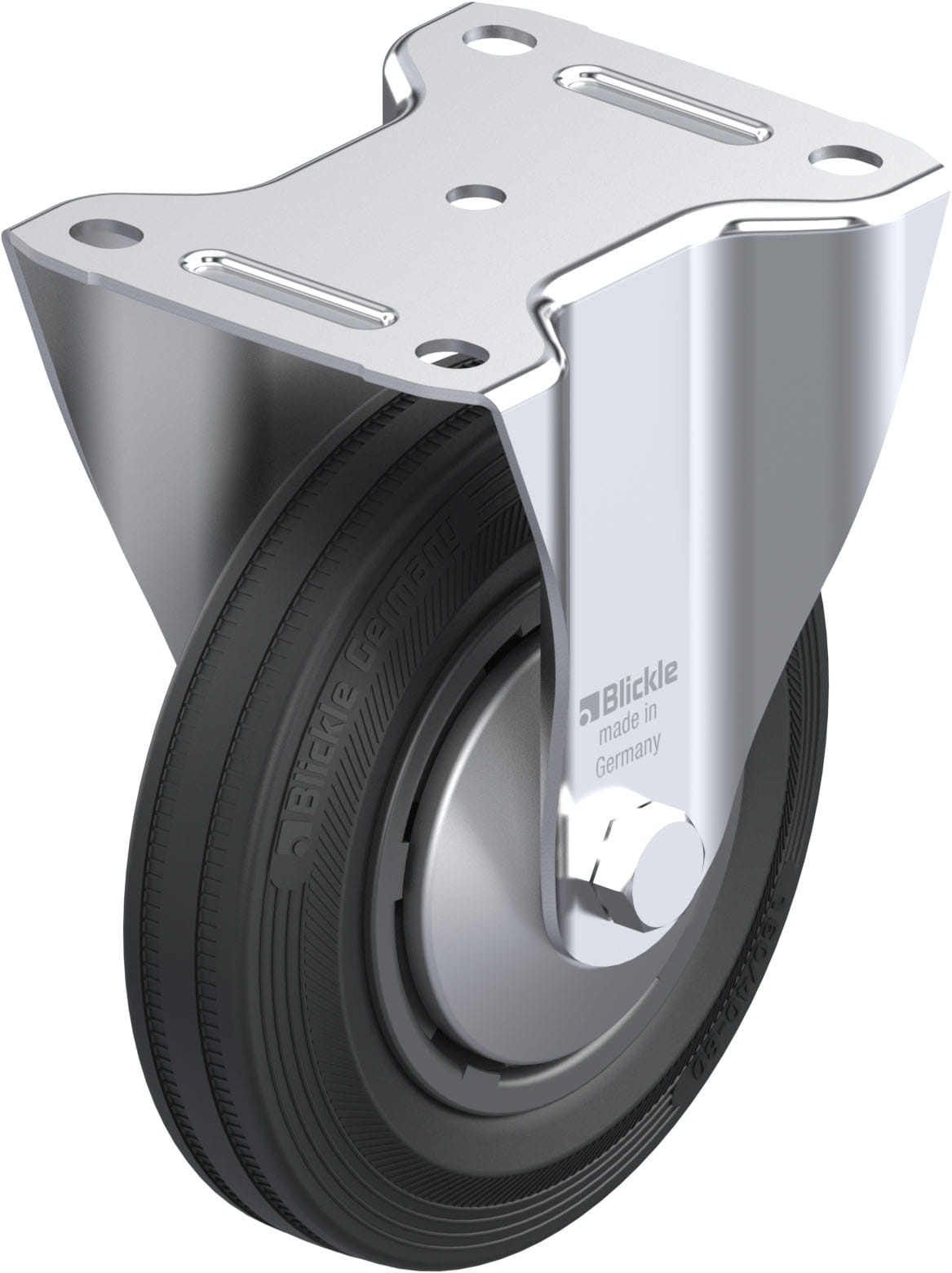 Bockrolle B-VPP 160R-FA, Ø 160 mm, max. 135 kg, hochwertiges Polypropylen