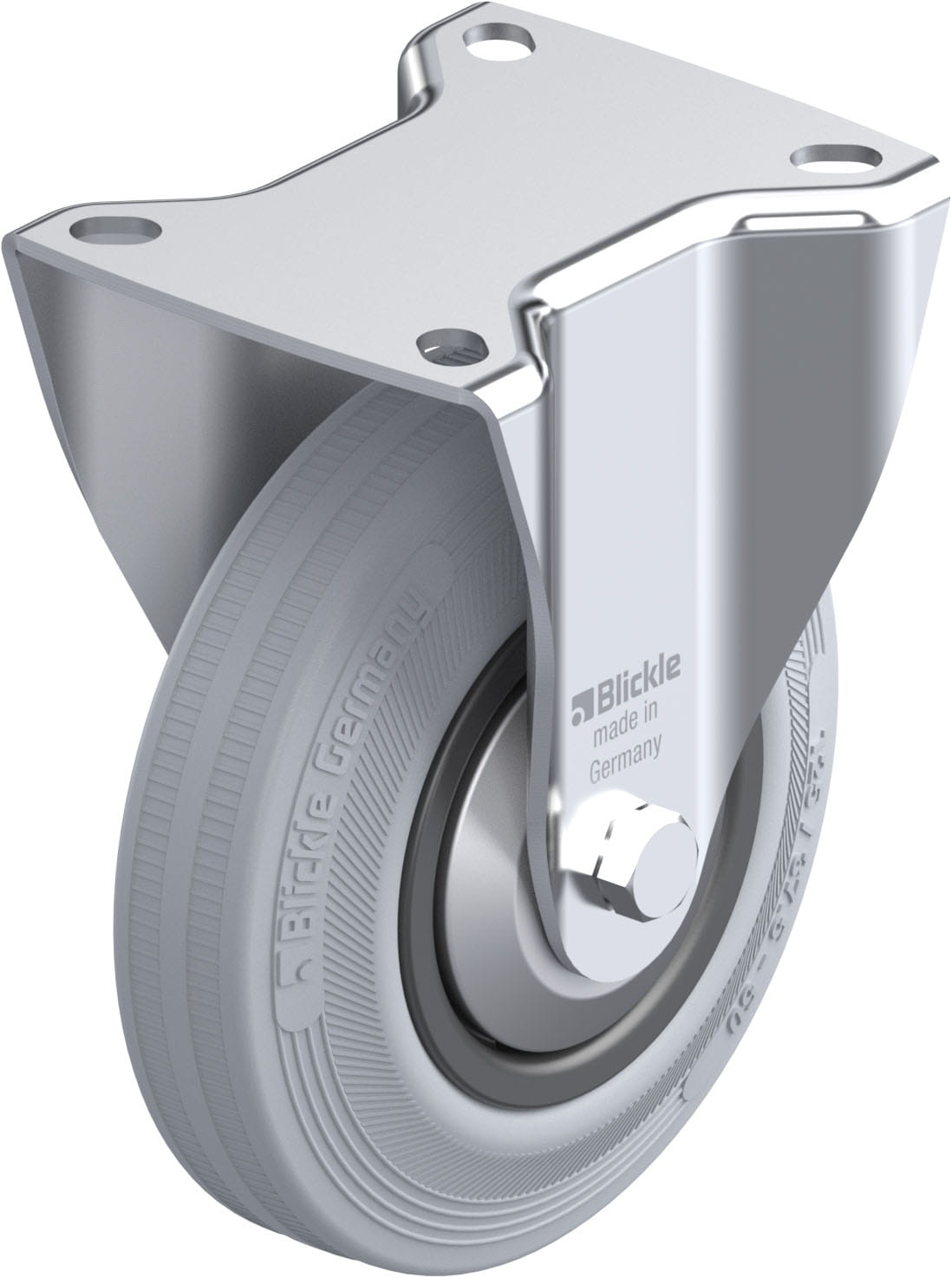 Bockrolle B-VPP 125R-SG-FA, Ø 125 mm, max. 100 kg, hochwertiges Polypropylen