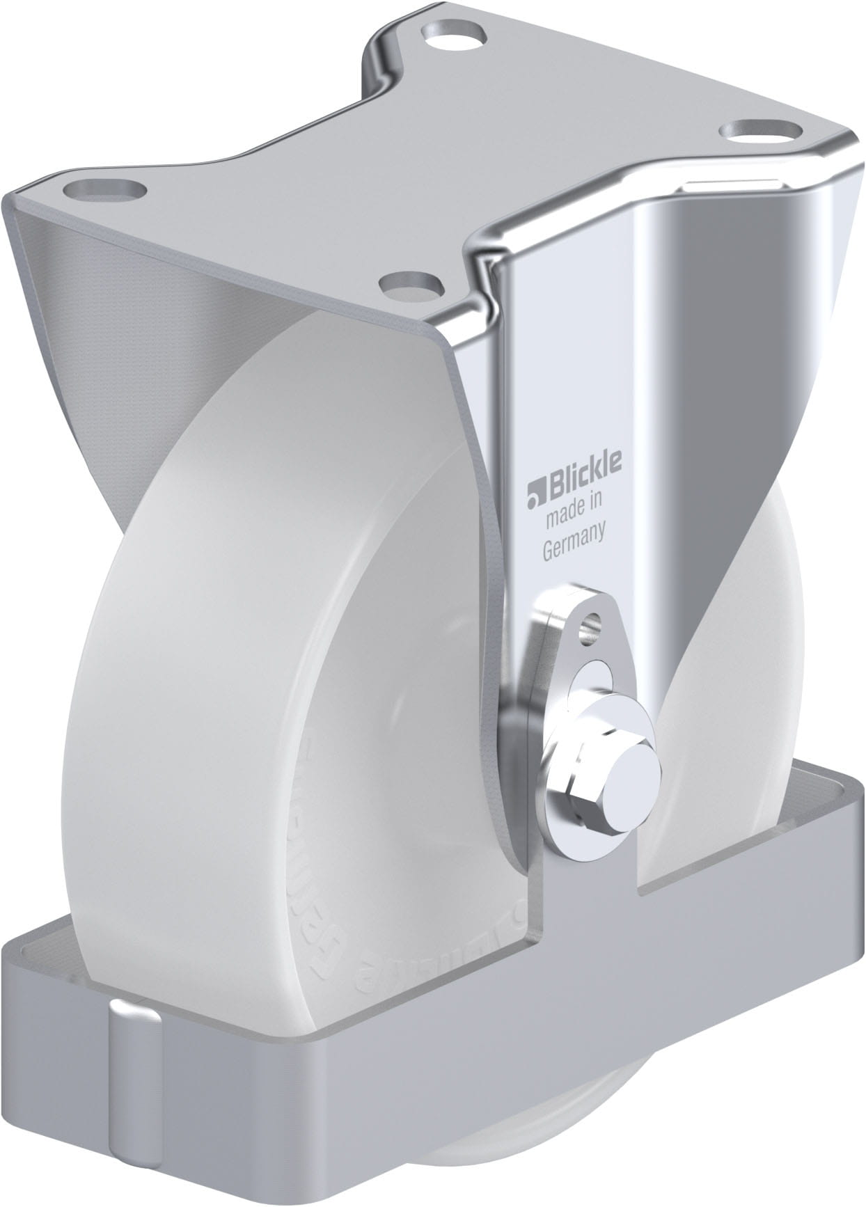 Bockrolle B-PO 125G-FS, Ø 125 mm, max. 250 kg, hochwertiges Polyamid 6