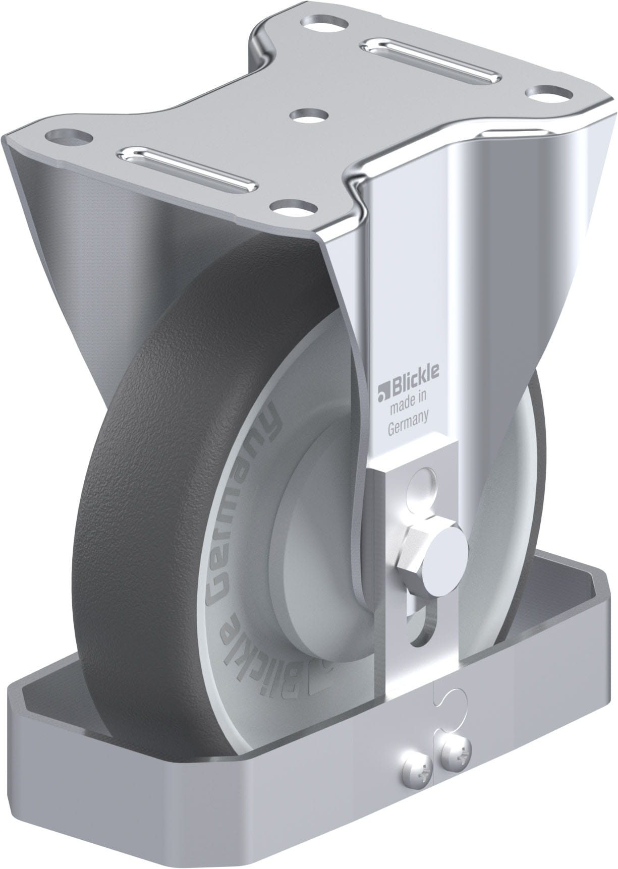 Bockrolle B-PATH 160KA-FS, Ø 160 mm, max. 400 kg, hochwertiges Polyamid 6