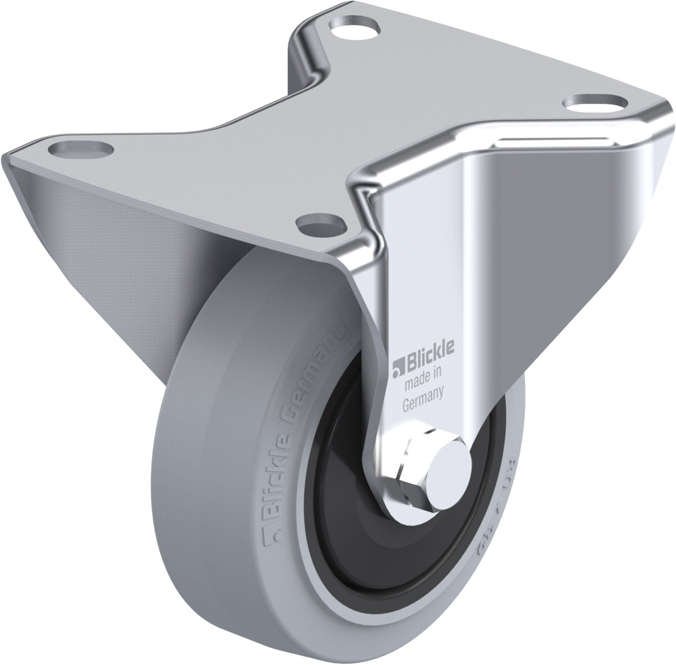 Bockrolle B-POEV 80KF-SG, Ø 80 mm, max. 140 kg, hochwertiges Polyamid 6