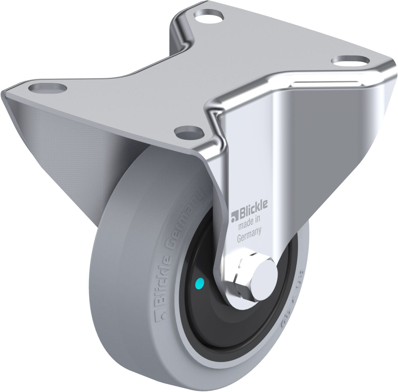 Bockrolle B-POEV 80KFD-SG, Ø 80 mm, max. 140 kg, hochwertiges Polyamid 6