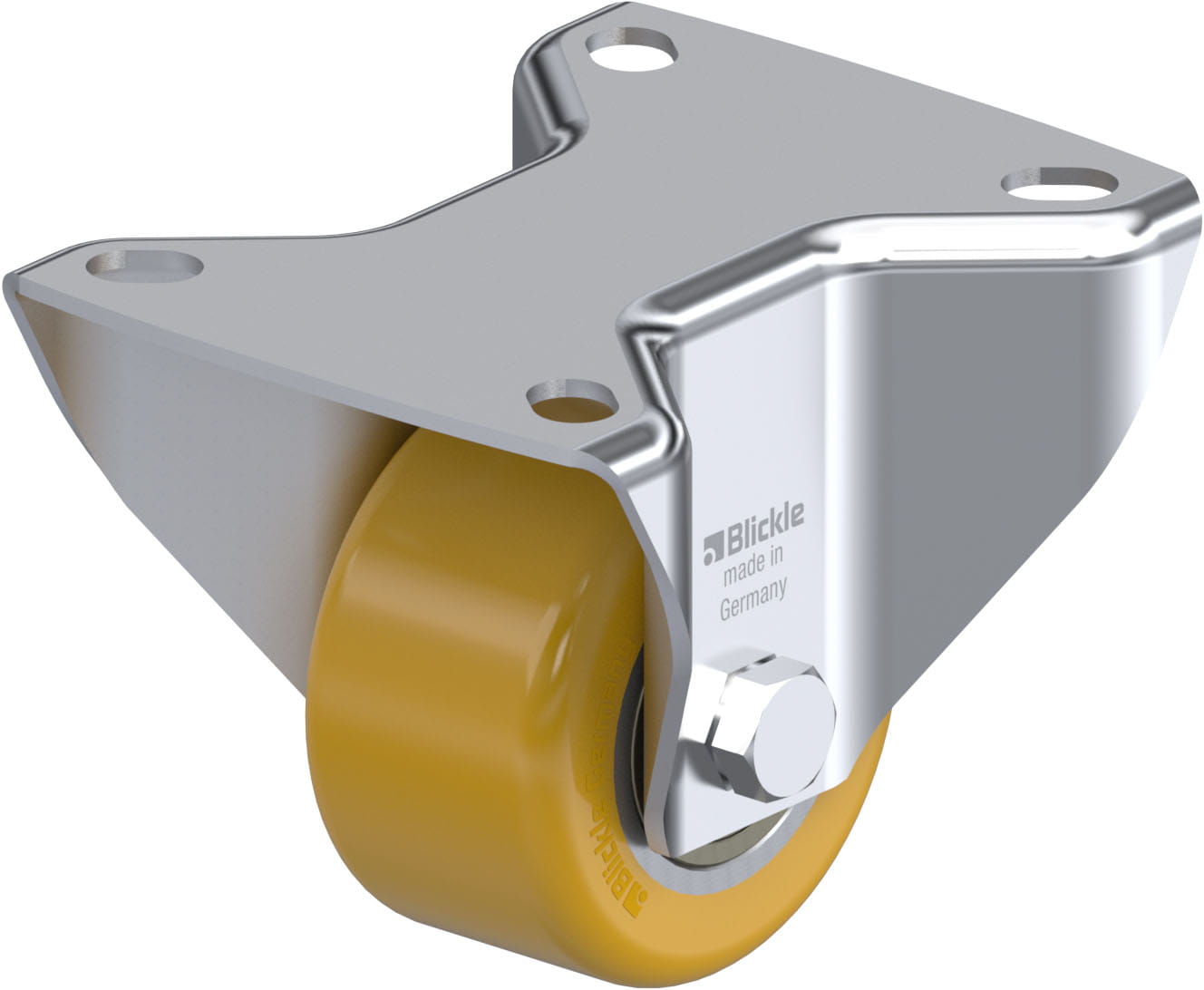 Bockrolle B-VSTH 60K, Ø 60 mm, max. 200 kg, Stahl