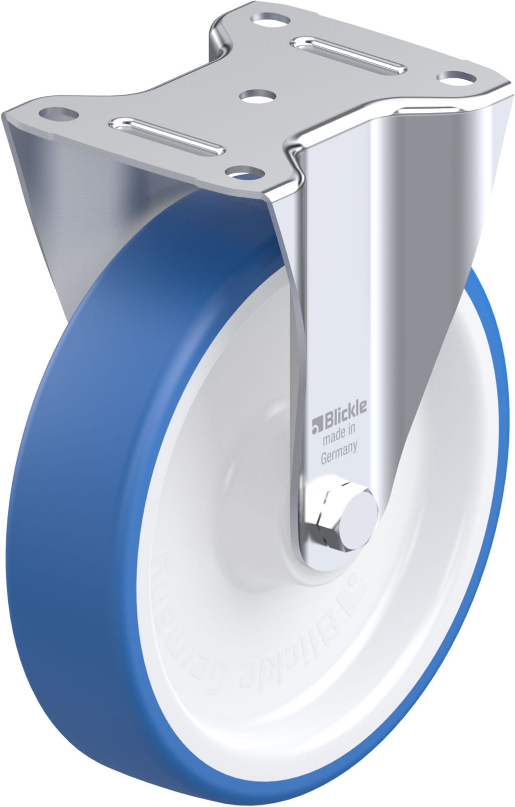 Bockrolle B-POTHS 200R, Ø 200 mm, max. 400 kg, hochwertiges Polyamid 6