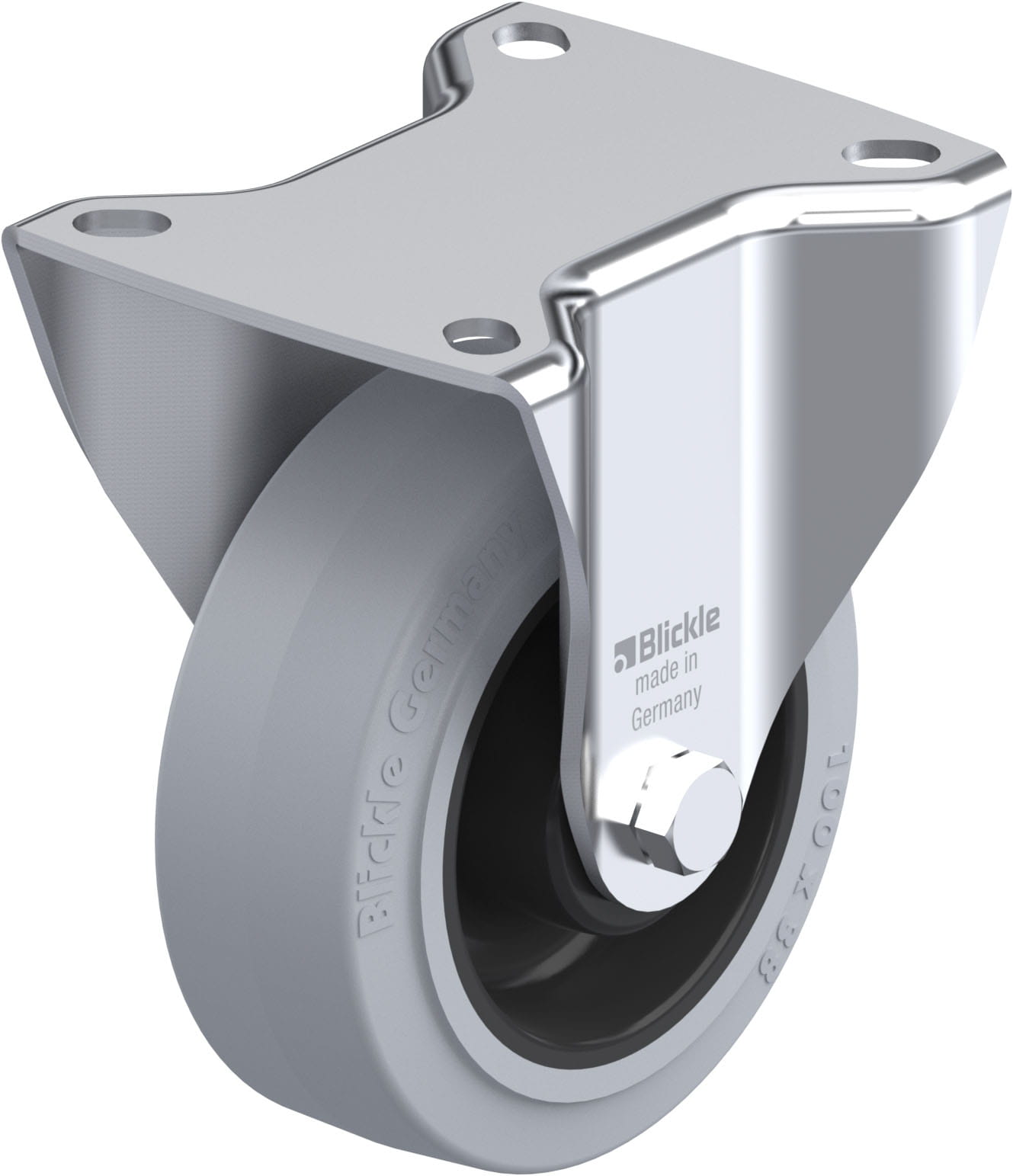 Bockrolle B-POEV 100XR-SG, Ø 100 mm, max. 200 kg, hochwertiges Polyamid 6