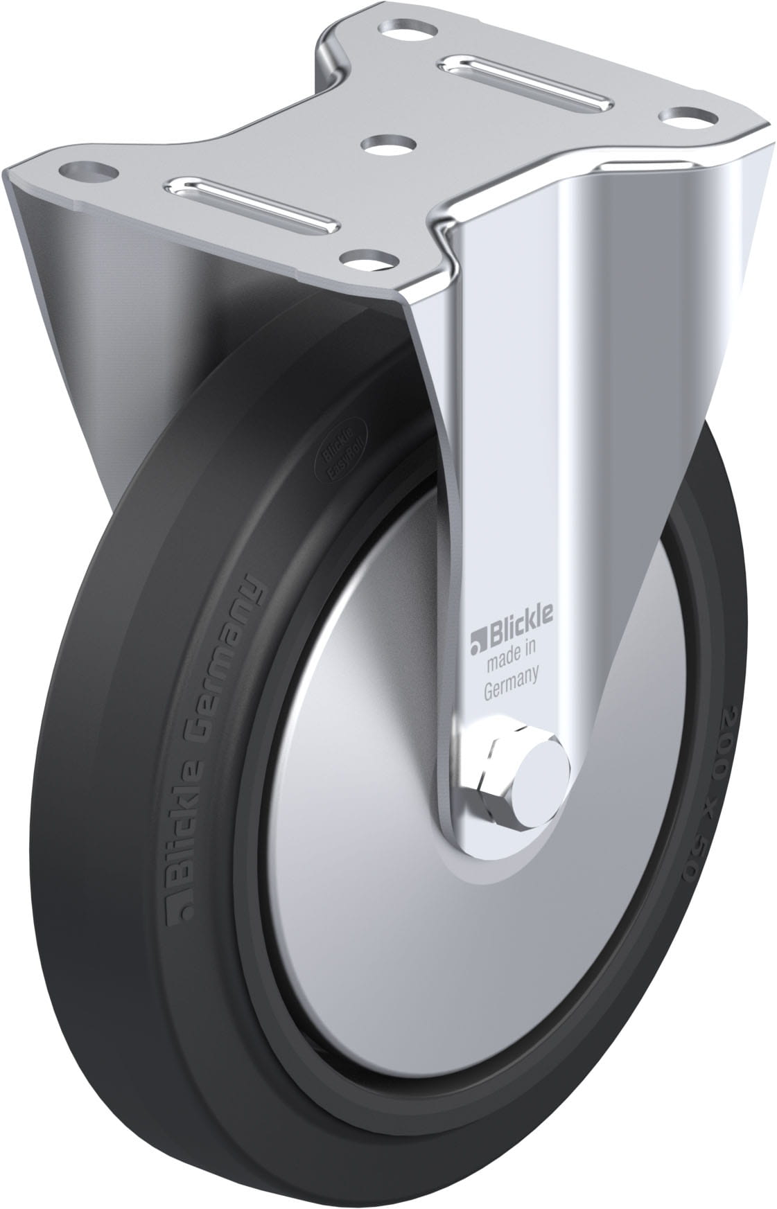 Bockrolle B-POEV 200XKA-FA, Ø 200 mm, max. 400 kg, hochwertiges Polyamid 6