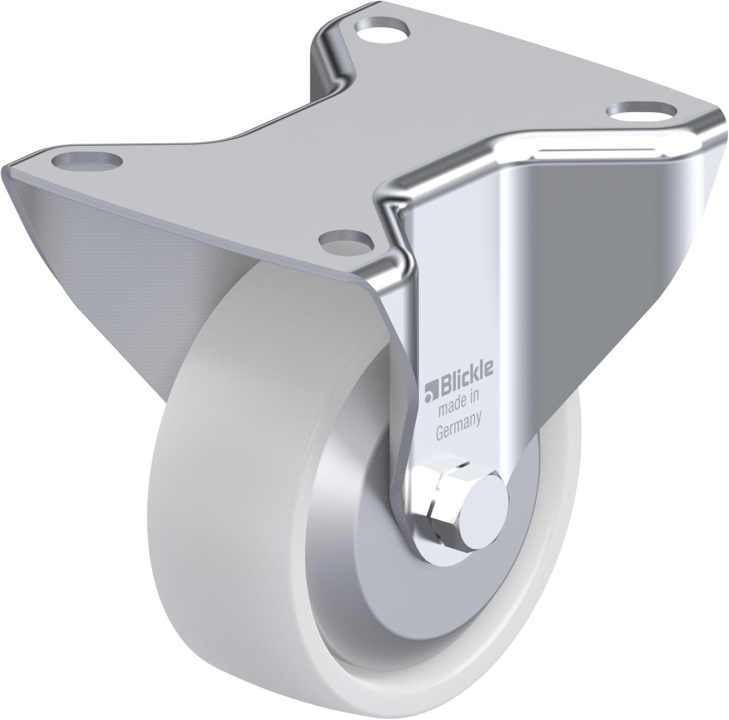 Bockrolle B-PO 80KA-FA, Ø 80 mm, max. 220 kg, hochwertiges Polyamid 6