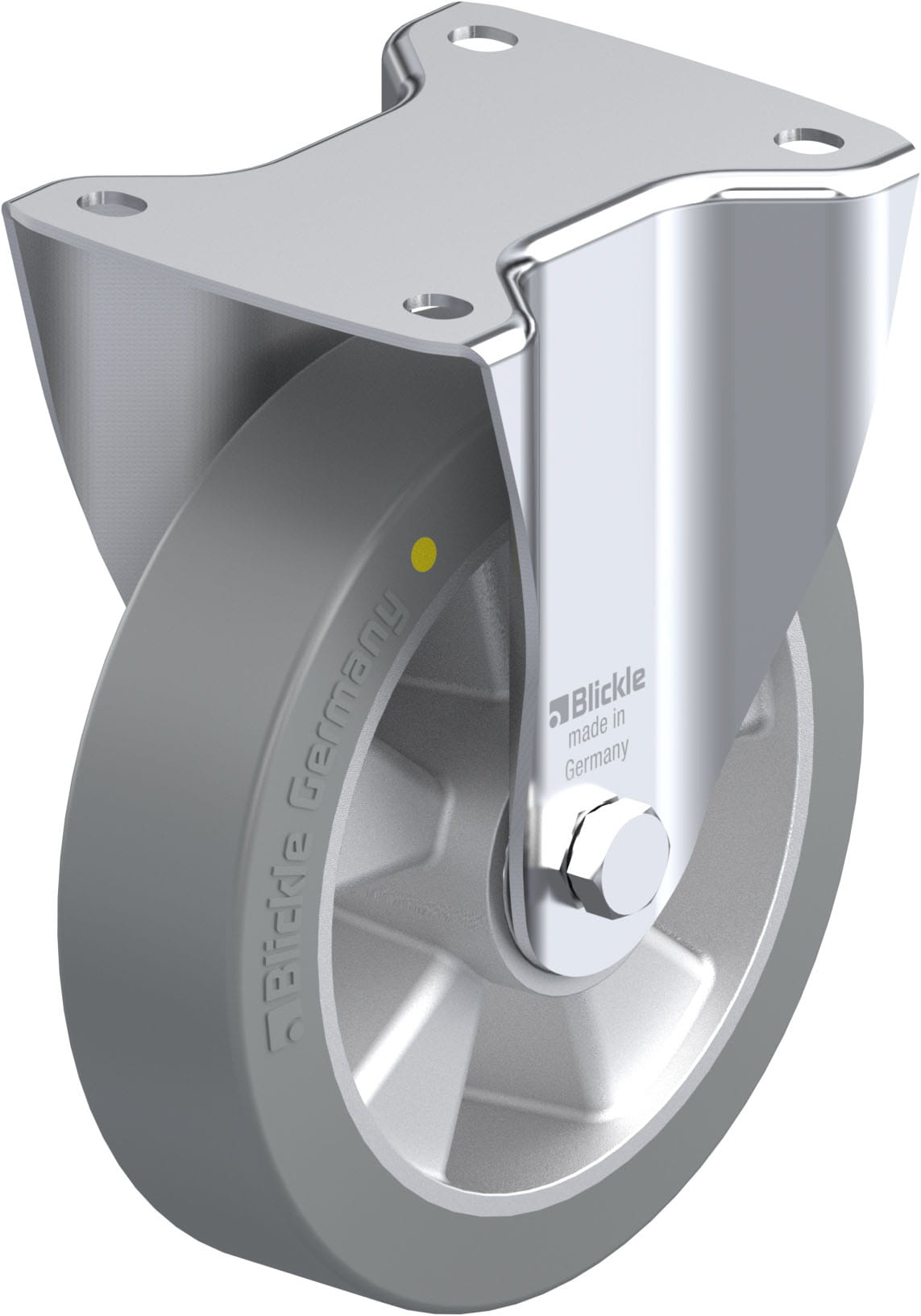Bockrolle B-ALTH 180K-AS, Ø 180 mm, max. 400 kg, Aluminium-Druckguss