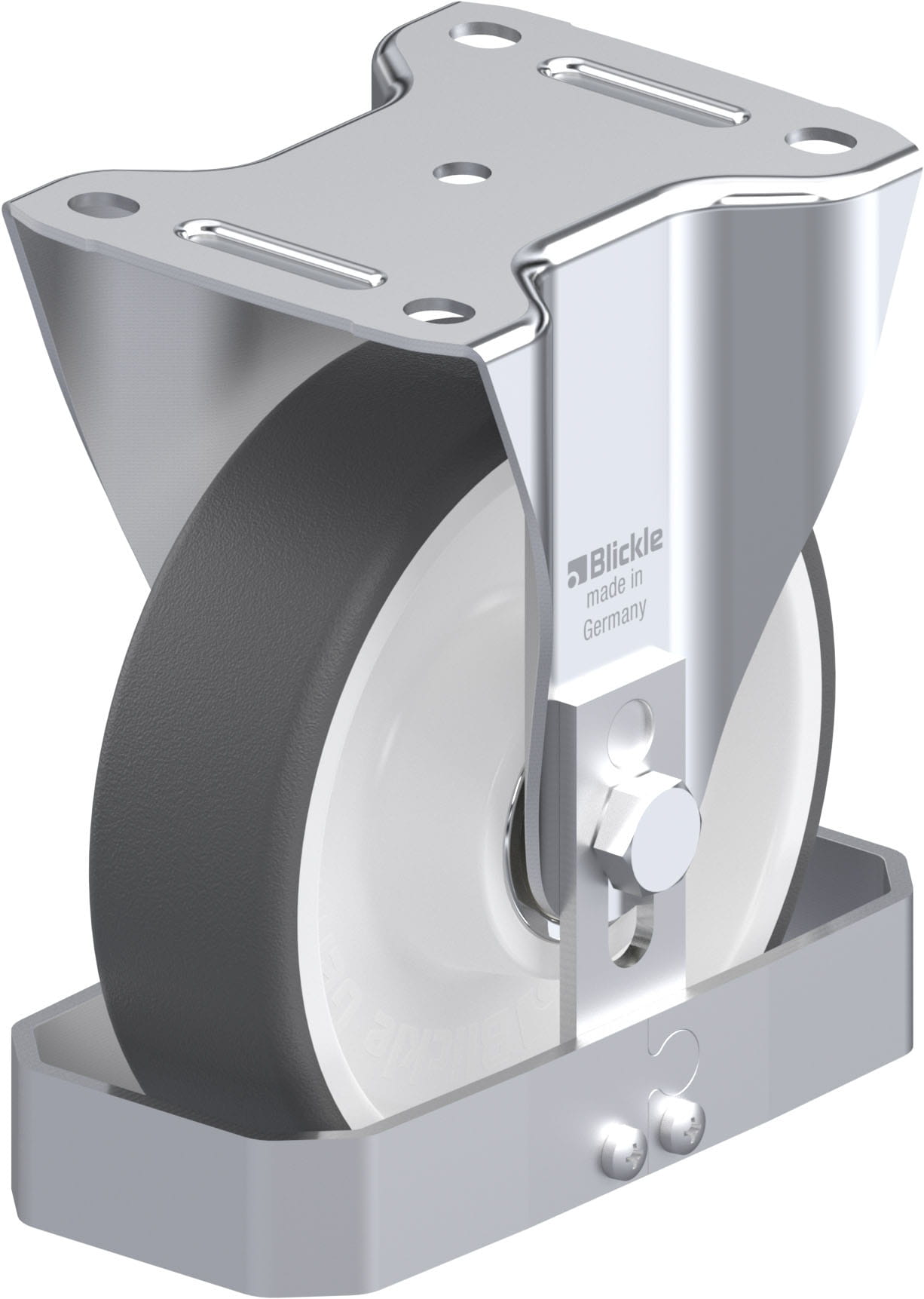 Bockrolle B-POTH 160K-FS, Ø 160 mm, max. 400 kg, hochwertiges Polyamid 6