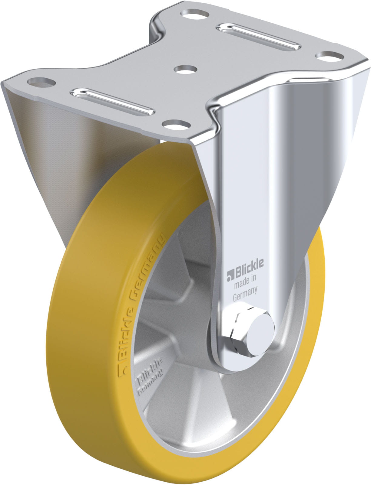 Bockrolle B-ALTH 151K, Ø 150 mm, max. 400 kg, Aluminium-Druckguss
