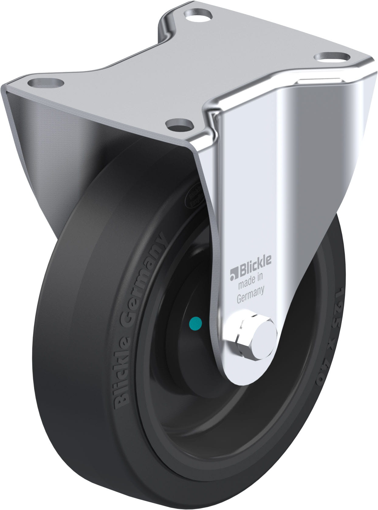 Bockrolle B-POEV 125KAD, Ø 125 mm, max. 250 kg, hochwertiges Polyamid 6