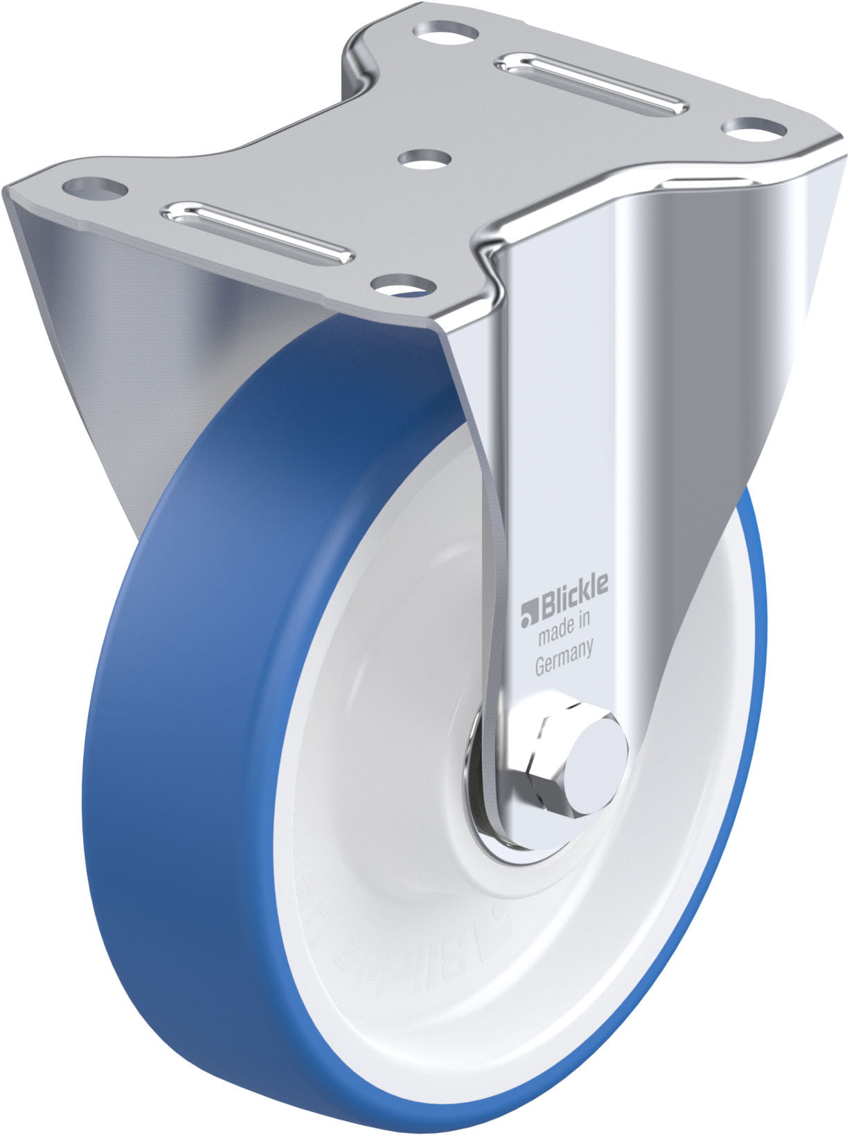 Bockrolle B-POTHS 160XK, Ø 160 mm, max. 400 kg, hochwertiges Polyamid 6