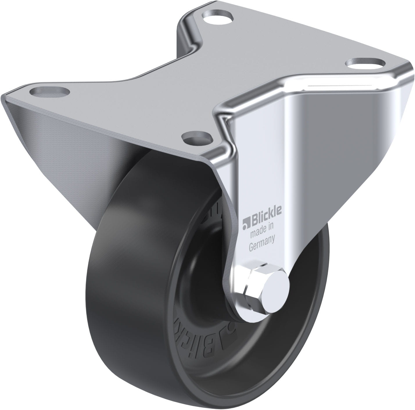 Bockrolle B-PP 80G, Ø 80 mm, max. 120 kg, hochwertiges Polypropylen