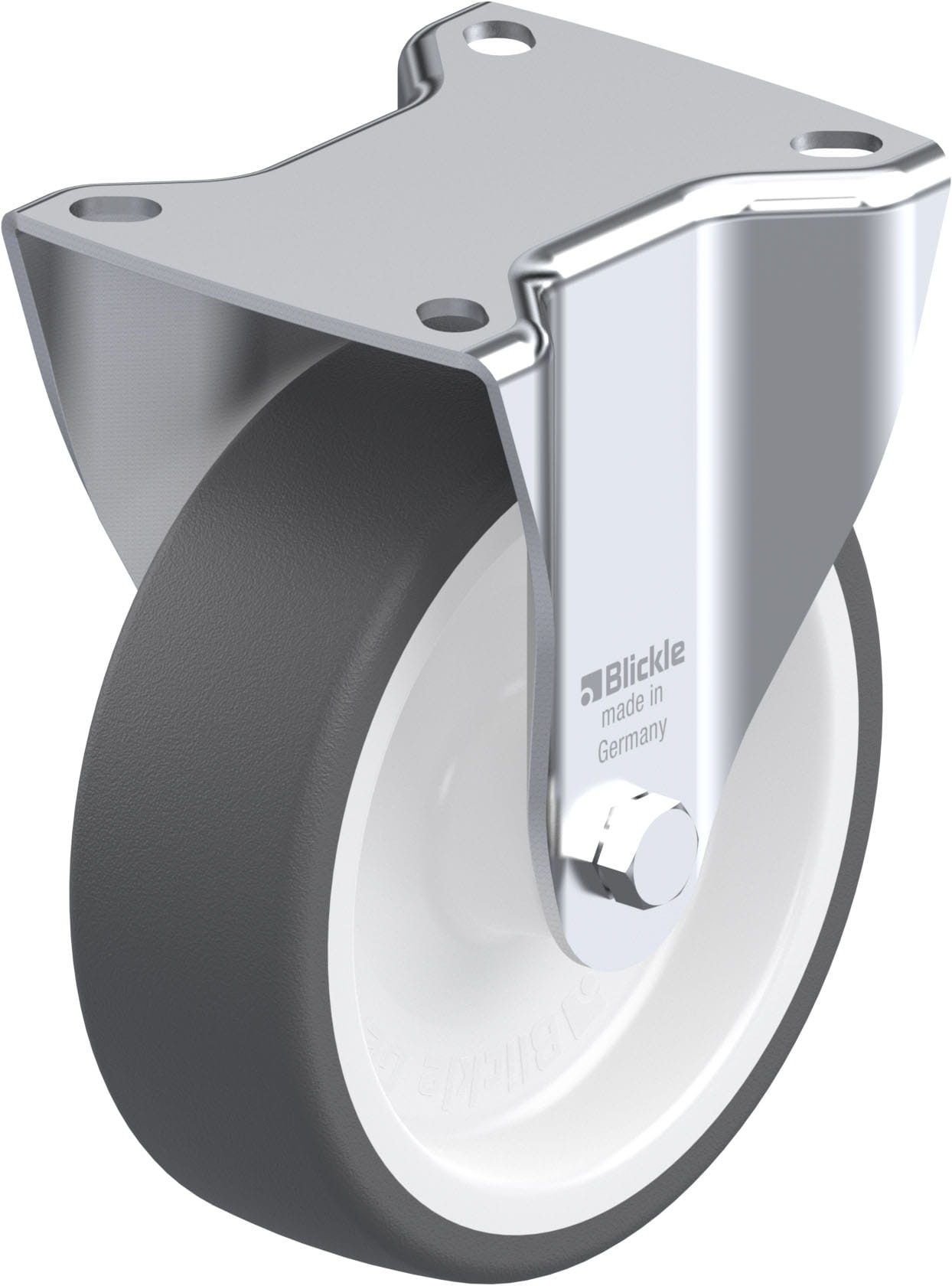 Bockrolle B-POTH 125G, Ø 125 mm, max. 250 kg, hochwertiges Polyamid 6