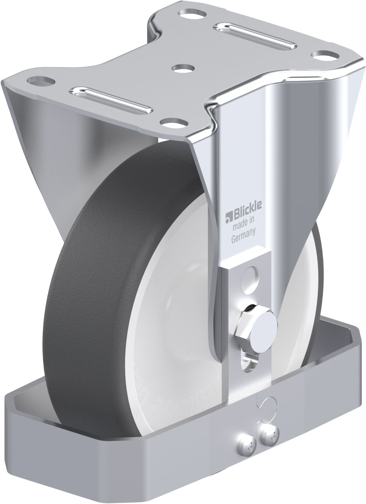 Bockrolle B-POTH 150G-FS, Ø 150 mm, max. 400 kg, hochwertiges Polyamid 6