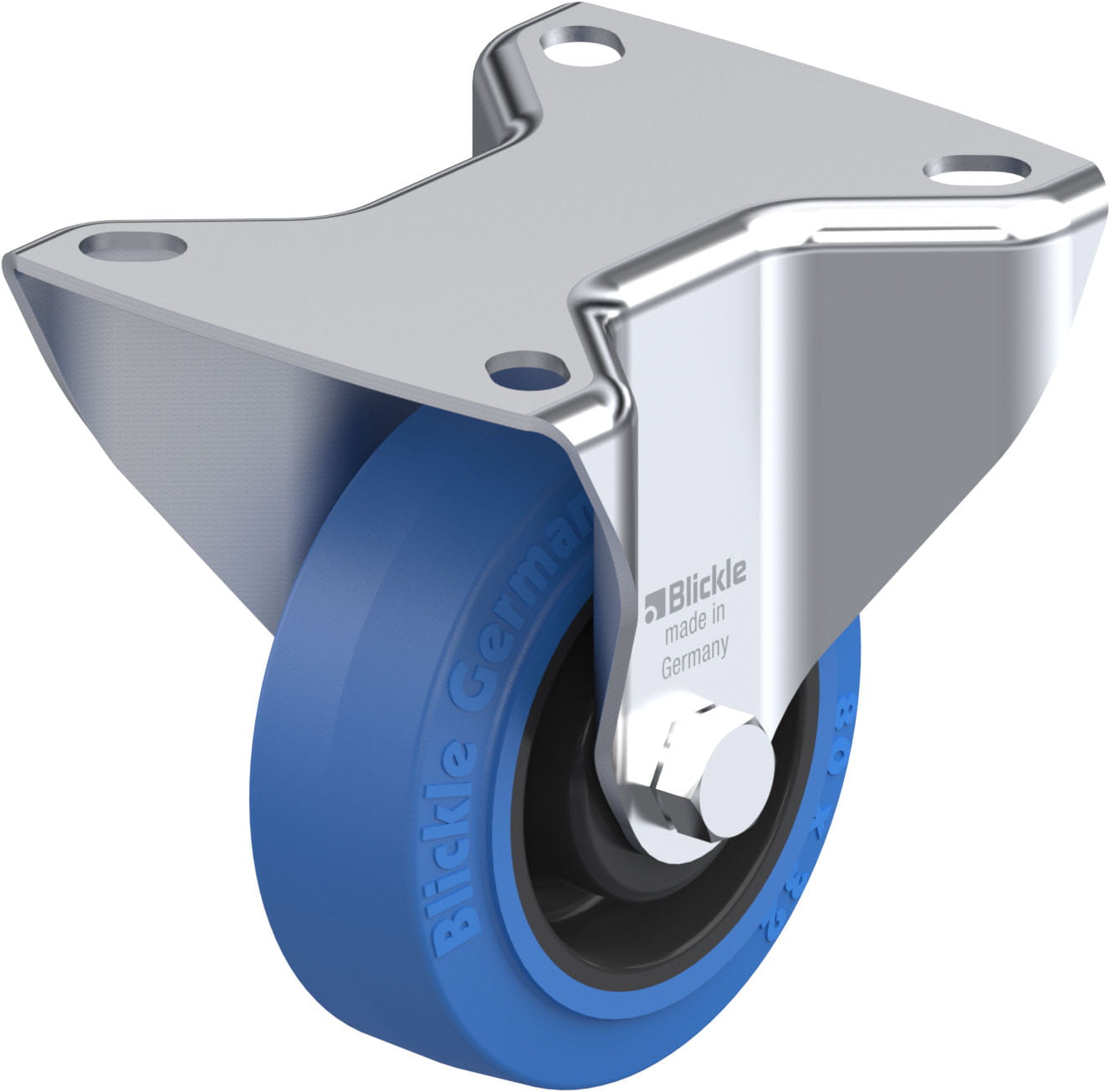 Bockrolle B-POEV 80R-SB, Ø 80 mm, max. 140 kg, hochwertiges Polyamid 6
