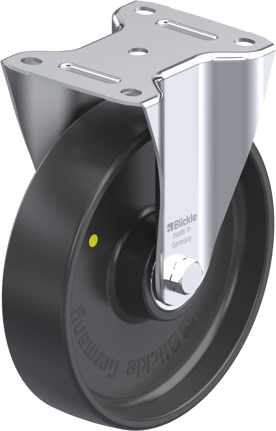 Bockrolle B-PP 200K-EL, Ø 200 mm, max. 400 kg, hochwertiges Polypropylen